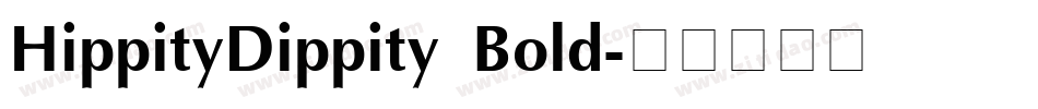 HippityDippity Bold字体转换